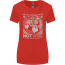 Make Love Not War World Peace Anti Womens Wider Cut T-Shirt Red