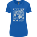 Make Love Not War World Peace Anti Womens Wider Cut T-Shirt Royal Blue
