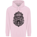 Mandala Art Ape Childrens Kids Hoodie Light Pink