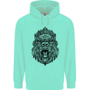 Mandala Art Ape Childrens Kids Hoodie Peppermint