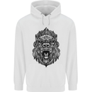 Mandala Art Ape Childrens Kids Hoodie White