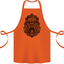 Mandala Art Ape Cotton Apron 100% Organic Orange