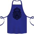 Mandala Art Ape Cotton Apron 100% Organic Royal Blue