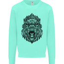 Mandala Art Ape Kids Sweatshirt Jumper Peppermint