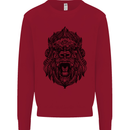 Mandala Art Ape Kids Sweatshirt Jumper Red