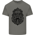 Mandala Art Ape Kids T-Shirt Childrens Charcoal