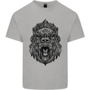 Mandala Art Ape Kids T-Shirt Childrens Sports Grey