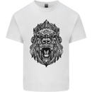 Mandala Art Ape Kids T-Shirt Childrens White
