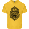 Mandala Art Ape Kids T-Shirt Childrens Yellow