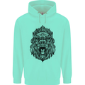 Mandala Art Ape Mens 80% Cotton Hoodie Peppermint