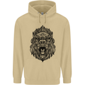 Mandala Art Ape Mens 80% Cotton Hoodie Sand