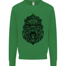 Mandala Art Ape Mens Sweatshirt Jumper Irish Green