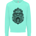 Mandala Art Ape Mens Sweatshirt Jumper Peppermint