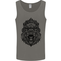Mandala Art Ape Mens Vest Tank Top Charcoal