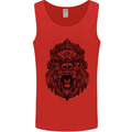 Mandala Art Ape Mens Vest Tank Top Red