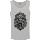 Mandala Art Ape Mens Vest Tank Top Sports Grey