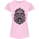 Mandala Art Ape Womens Petite Cut T-Shirt Light Pink