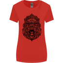 Mandala Art Ape Womens Wider Cut T-Shirt Red