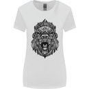 Mandala Art Ape Womens Wider Cut T-Shirt White