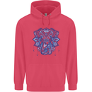 Mandala Art Elephant Childrens Kids Hoodie Heliconia