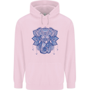 Mandala Art Elephant Childrens Kids Hoodie Light Pink