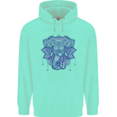 Mandala Art Elephant Childrens Kids Hoodie Peppermint