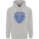Mandala Art Elephant Childrens Kids Hoodie Sports Grey