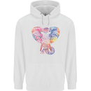 Mandala Art Elephant Contemporary Childrens Kids Hoodie White