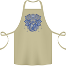 Mandala Art Elephant Cotton Apron 100% Organic Khaki