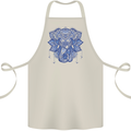 Mandala Art Elephant Cotton Apron 100% Organic Natural