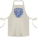 Mandala Art Elephant Cotton Apron 100% Organic Natural