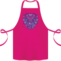 Mandala Art Elephant Cotton Apron 100% Organic Pink