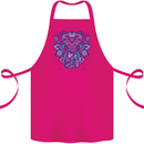 Mandala Art Elephant Cotton Apron 100% Organic Pink