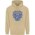Mandala Art Elephant Mens 80% Cotton Hoodie Sand