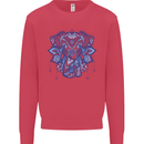 Mandala Art Elephant Mens Sweatshirt Jumper Heliconia