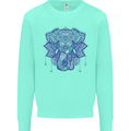 Mandala Art Elephant Mens Sweatshirt Jumper Peppermint