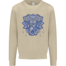 Mandala Art Elephant Mens Sweatshirt Jumper Sand