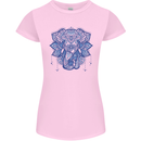 Mandala Art Elephant Womens Petite Cut T-Shirt Light Pink
