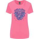 Mandala Art Elephant Womens Wider Cut T-Shirt Azalea