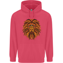 Mandala Art Lion Childrens Kids Hoodie Heliconia