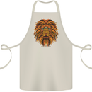 Mandala Art Lion Cotton Apron 100% Organic Natural