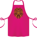Mandala Art Lion Cotton Apron 100% Organic Pink