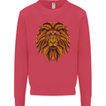 Mandala Art Lion Kids Sweatshirt Jumper Heliconia