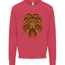 Mandala Art Lion Kids Sweatshirt Jumper Heliconia