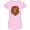 Mandala Art Lion Womens Petite Cut T-Shirt Light Pink
