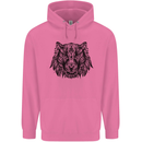 Mandala Art Tiger Childrens Kids Hoodie Azalea