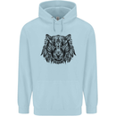 Mandala Art Tiger Childrens Kids Hoodie Light Blue