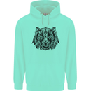 Mandala Art Tiger Childrens Kids Hoodie Peppermint