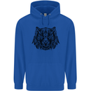 Mandala Art Tiger Childrens Kids Hoodie Royal Blue