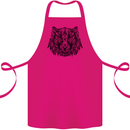Mandala Art Tiger Cotton Apron 100% Organic Pink